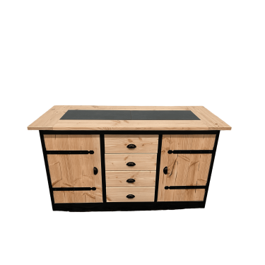 Buitenkeuken San Diego | Zwart Omlijst | Douglas Hout