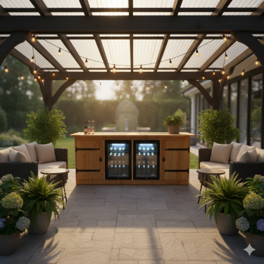 Buitenkeuken Minnesota | 70 Liter Koelkast | Douglas Hout