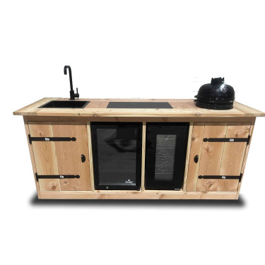 Buitenkeuken parijs met bbq en koelkast