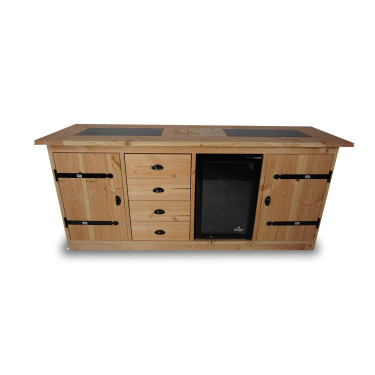 Buitenkeuken Londen | 70 Liter Koelkast | Douglas Hout